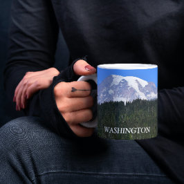 Caneca Monte Rainier Washington Paisagem Foto