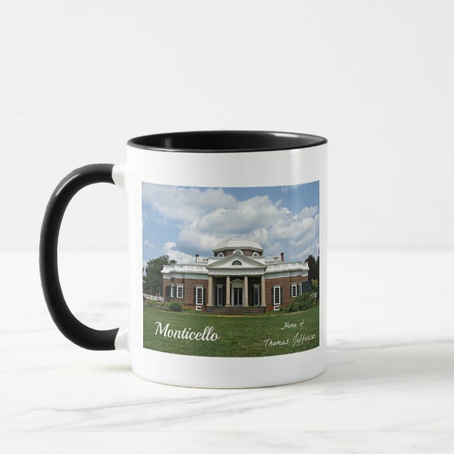 Caneca Monticello, Casa de Thomas Jefferson (Esquerda)