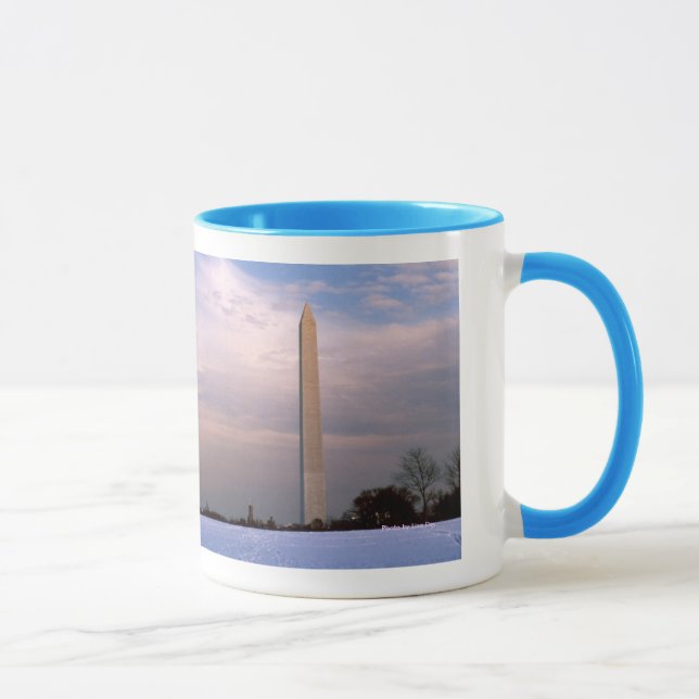 Caneca "Monumento a Washington no inverno" Mug (Direita)