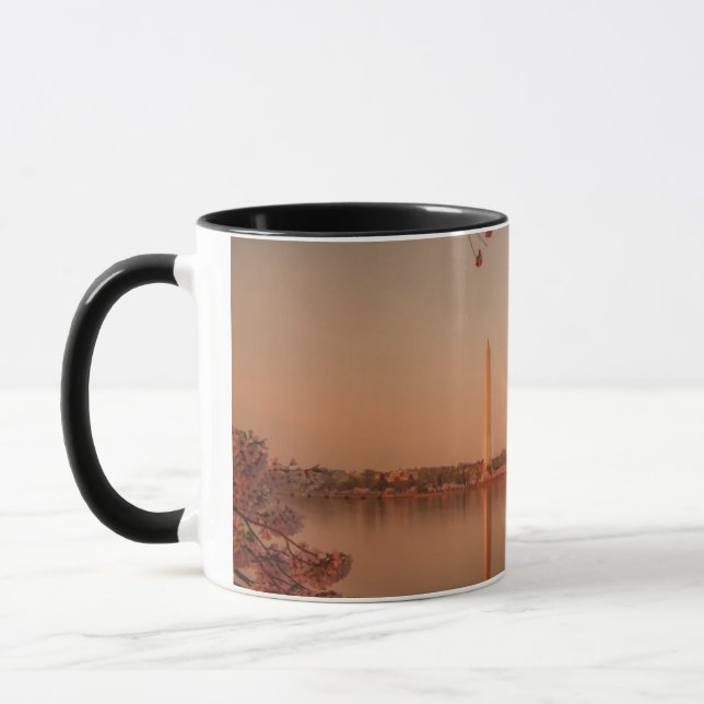 Caneca Monumento de Washington Sakura no por do sol (Esquerda)