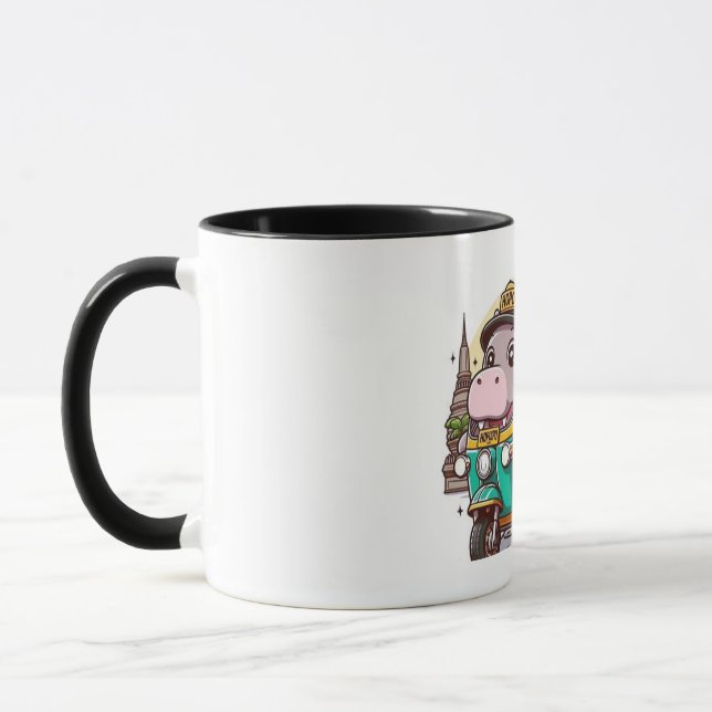 Caneca Moo Deng O Bebê Hippo Mug (Esquerda)