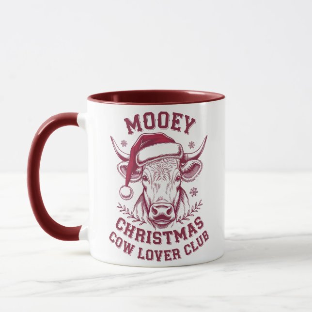 Caneca Mooey Christmas Western Cow Lover Club Xmas Season (Esquerda)