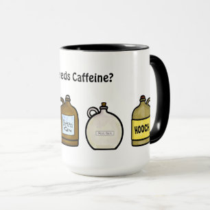 Caneca Moonshine Names on Jugs Coffee Mug