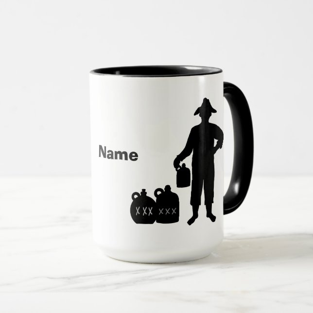 Caneca Moonshine Preto Silhouettes Mug (Frente Esquerda)