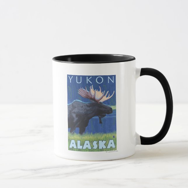 Caneca Moose at Night - Yukon, Alaska (Direita)