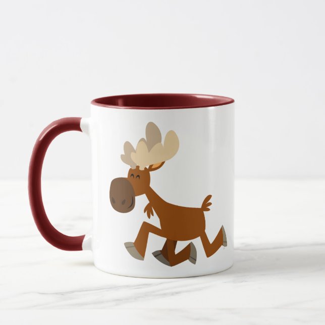 Caneca Moose de desenho de Feliz (Esquerda)