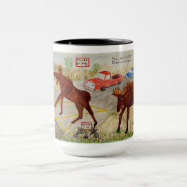 Caneca Moose Humor Combo Mug, 15 oz