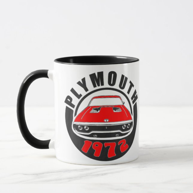 Caneca Mopar - 1972 Plymouth Roadrunner Tor Red (Esquerda)