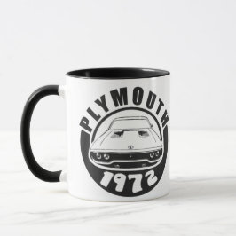 Caneca Mopar - Plymouth Roadrunner White, 1972