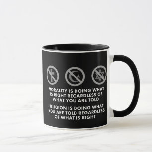 Caneca Moralidade e religião