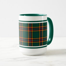 Caneca Moran Tartan Forest Green - Xadrez irlandesa