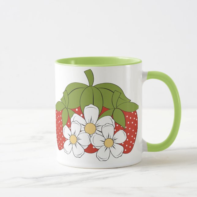 Caneca Morangos 3 Mug (Direita)