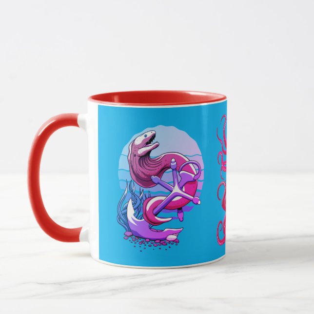 Caneca Moray Eel e Âncora e polvo (Esquerda)