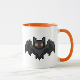 Caneca Morcego Retro de 8 bits
