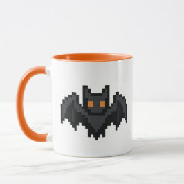 Caneca Morcego Retro de 8 bits