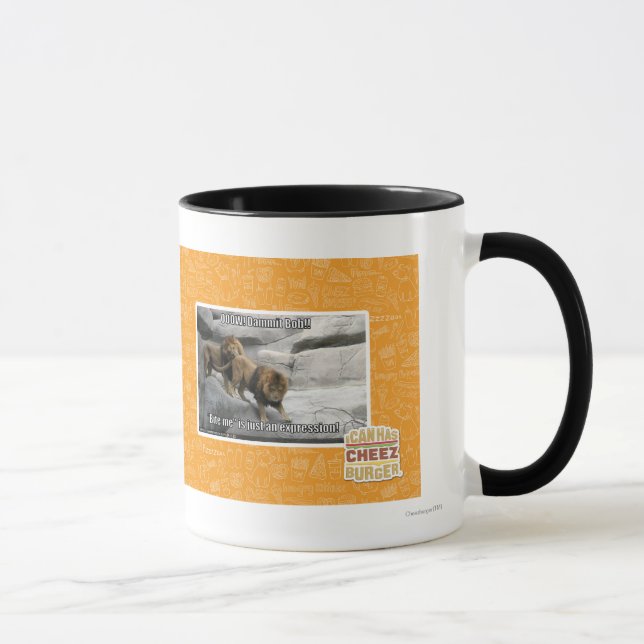 Caneca Morda-me é apenas uma expressão! (Direita)