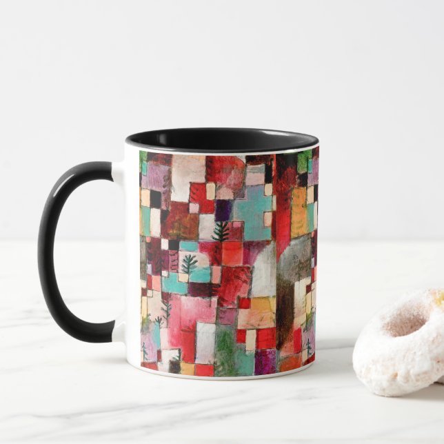 Caneca Morfologia de Cor de Paul Klee (Com Donut)