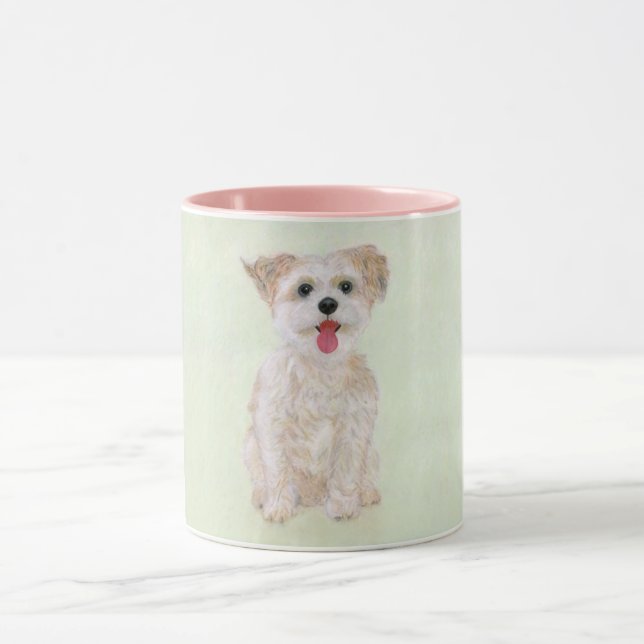 Caneca Morkie Dog Pink Combo (Centro)