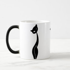 Caneca Morphing do gato preto