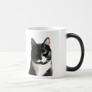 Caneca Morphing do olhar fixo do gato do pirralho