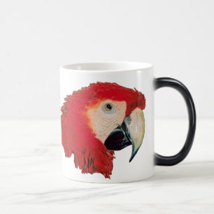 Caneca Morphing do pássaro do papagaio do Macaw