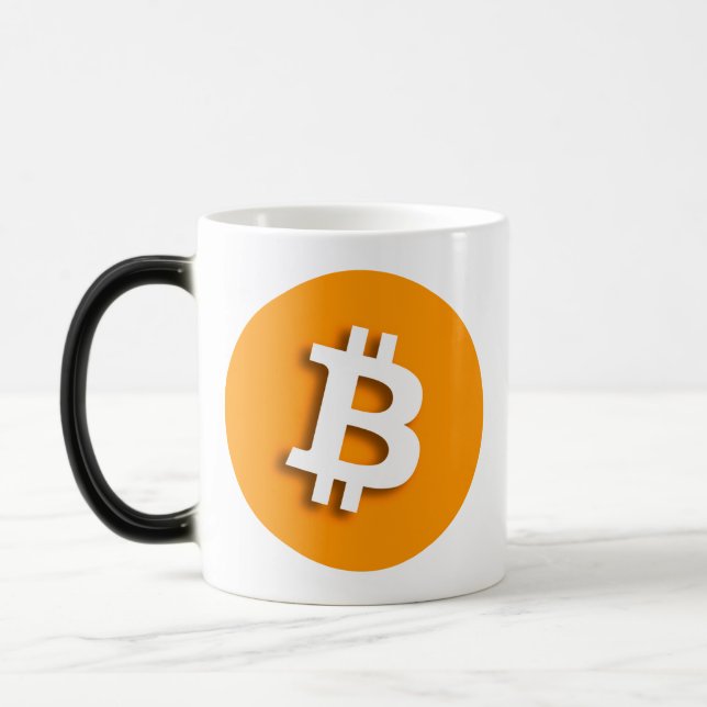 CANECA MORPHING ENGRAÇADA DE "BITCOIN" (Esquerda)