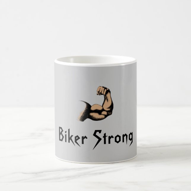 Caneca Morphing forte do motociclista (Centro)