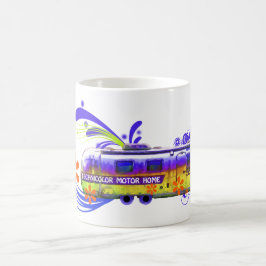 Caneca Morphing mágica da roulotte do tecnicolor