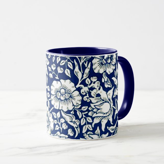Caneca Morris - Malva Azul, (Frente Esquerda)