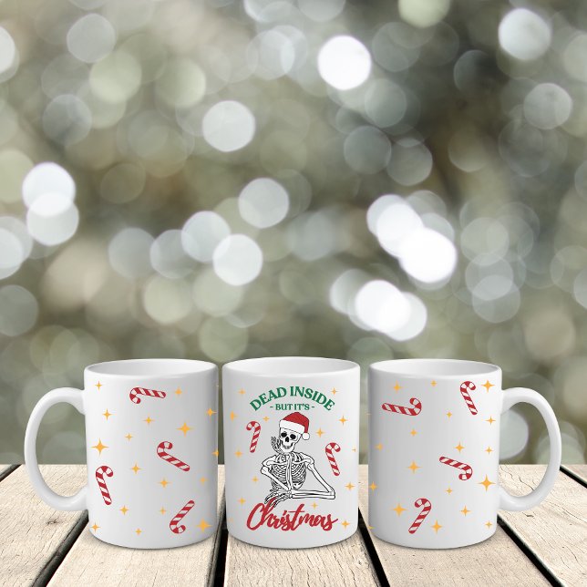 Caneca Morto, mas é Natal 11 oz (Criador carregado)