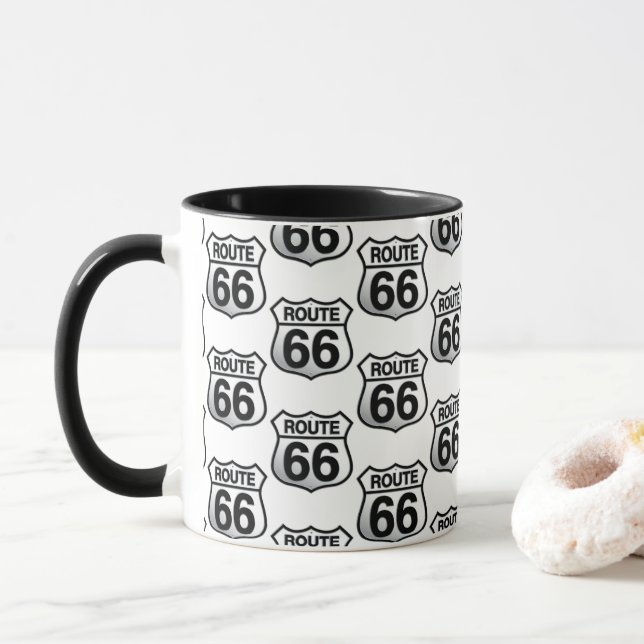 Caneca Mosaico da Rota 66 (Com Donut)