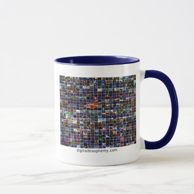 Caneca Mosaico X.25 da blasfémia 25 de Digitas (Direita)