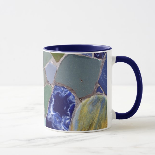 Caneca Mosaicos do azul de Antoni Gaudi (Direita)