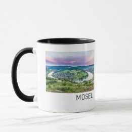 Caneca Moselle Loop Sunset Kroev Panorama Alemanha
