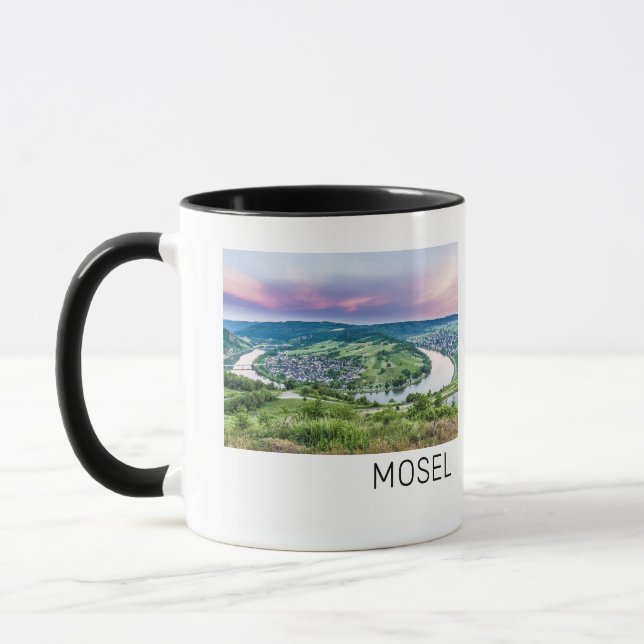 Caneca Moselle Loop Sunset Kroev Panorama Alemanha (Esquerda)