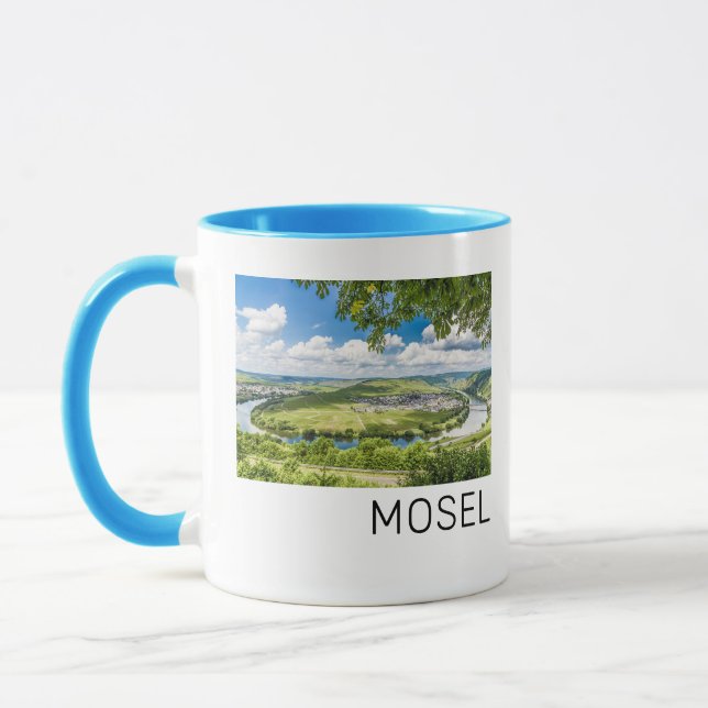 Caneca Moselle Loop Trittenheim Panorama Alemanha Souveni (Esquerda)