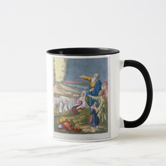 Caneca Moses que parte o Mar Vermelho, de uma bíblia (Direita)