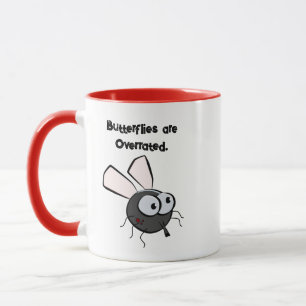 Caneca Mosquito Chateado pensa que é um belo e engraçado