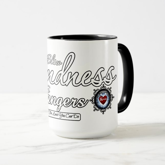 Caneca Mostre gentileza a estranhos (Frente Esquerda)