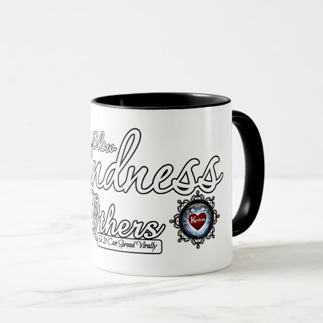 Caneca Mostre gentileza aos outros (Frente Esquerda)