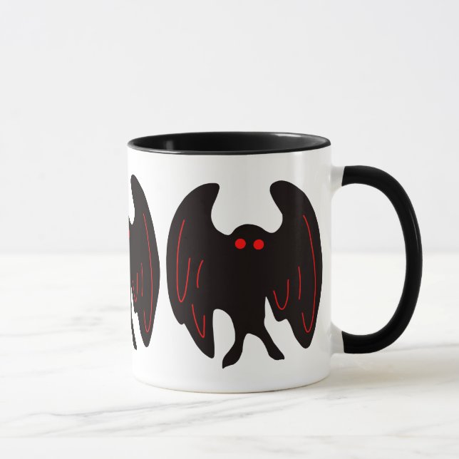 Caneca Mothman Cryptid Monster (Direita)