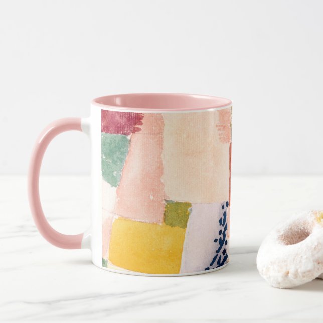 Caneca Motif da pintura de Hammamet (1914) por Paul Klee (Com Donut)