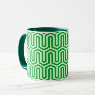 Caneca Motif deco egípcio - jade verde