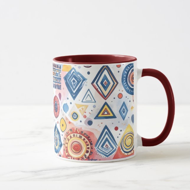 Caneca Motif ethnique graphique (Direita)