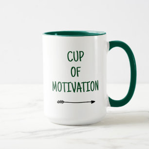 Caneca Motivação em uma Taça com Mug de Café de Seta