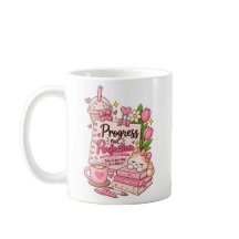 Caneca Motivacional Fofa de Café