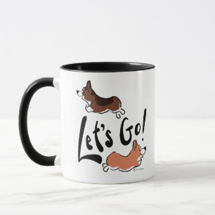 Caneca Motivacional vamos Go Corgi