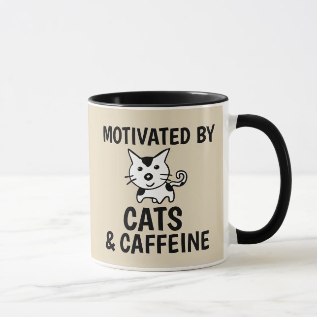 CANECA MOTIVADA POR GATOS E GATOS CAFÉ (Direita)