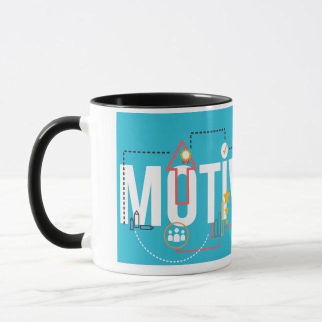 Caneca Motivation – Modern Minimalist Typography Design (Esquerda)