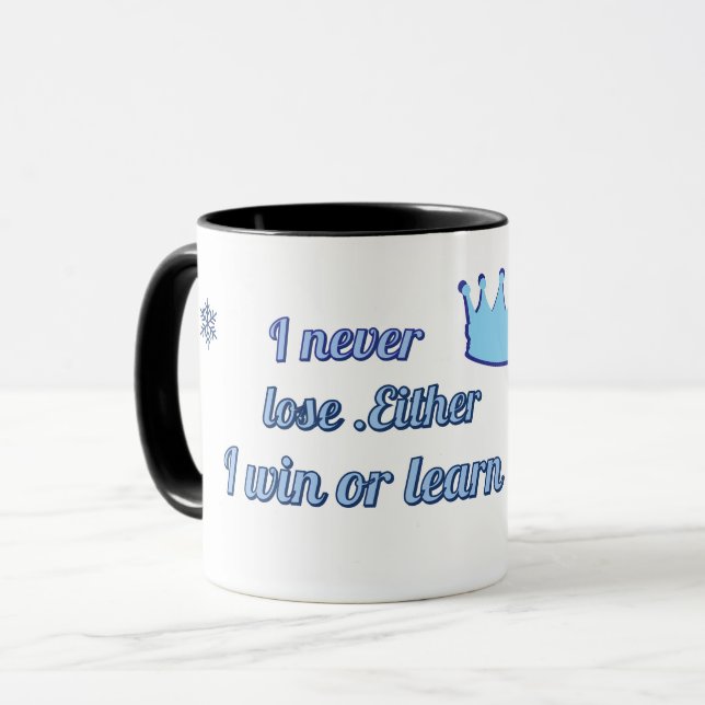 Caneca Motivational_I Nunca Perder Ganhar ou aprender (Frente Esquerda)